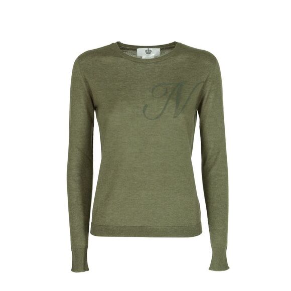 Dee Ocleppo Cashmere Crew Neck Pullover Sweater Women Green Sweaters - Picture 1 of 7